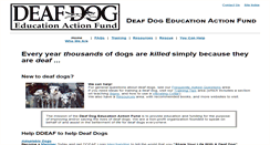 Desktop Screenshot of deafdogs.org