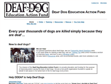 Tablet Screenshot of deafdogs.org
